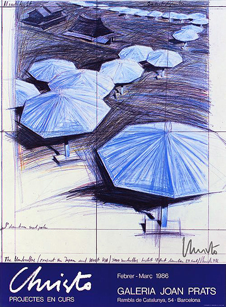 Umbrellas Blue III Joan Prats